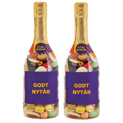 2 x Godt nytår Champagneflasker