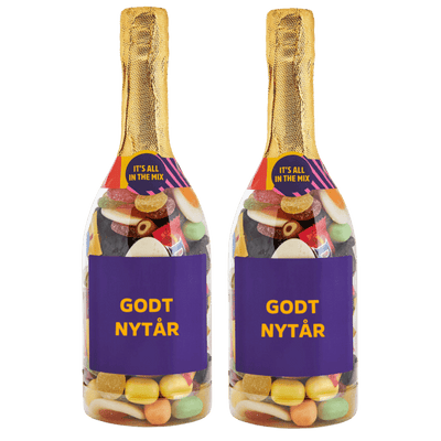 2 x Godt nytår Champagneflasker